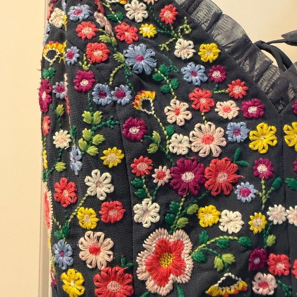 Needle and Thread floral embroidered dress - Blue - Picture 2 of 4